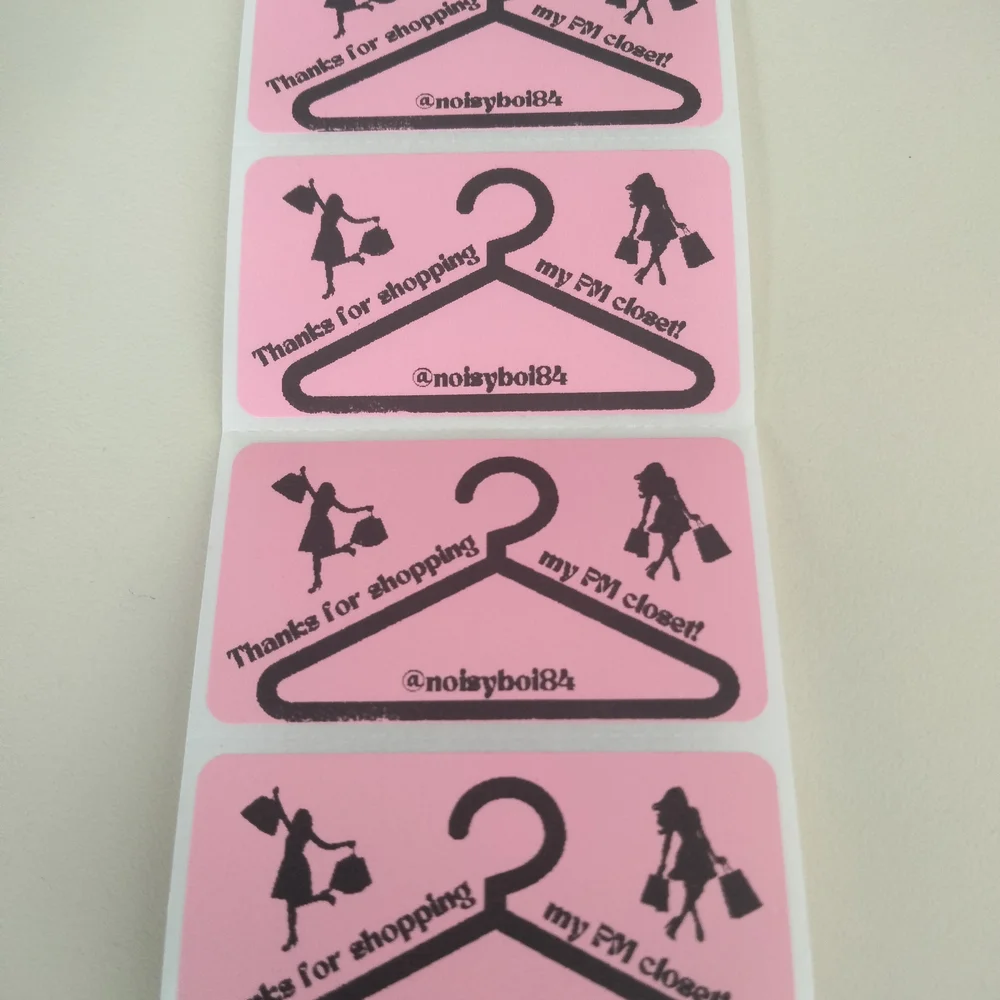 💙100 Shopping PM Closet- Shipping Label Thermal Packaging Sticker 2.25